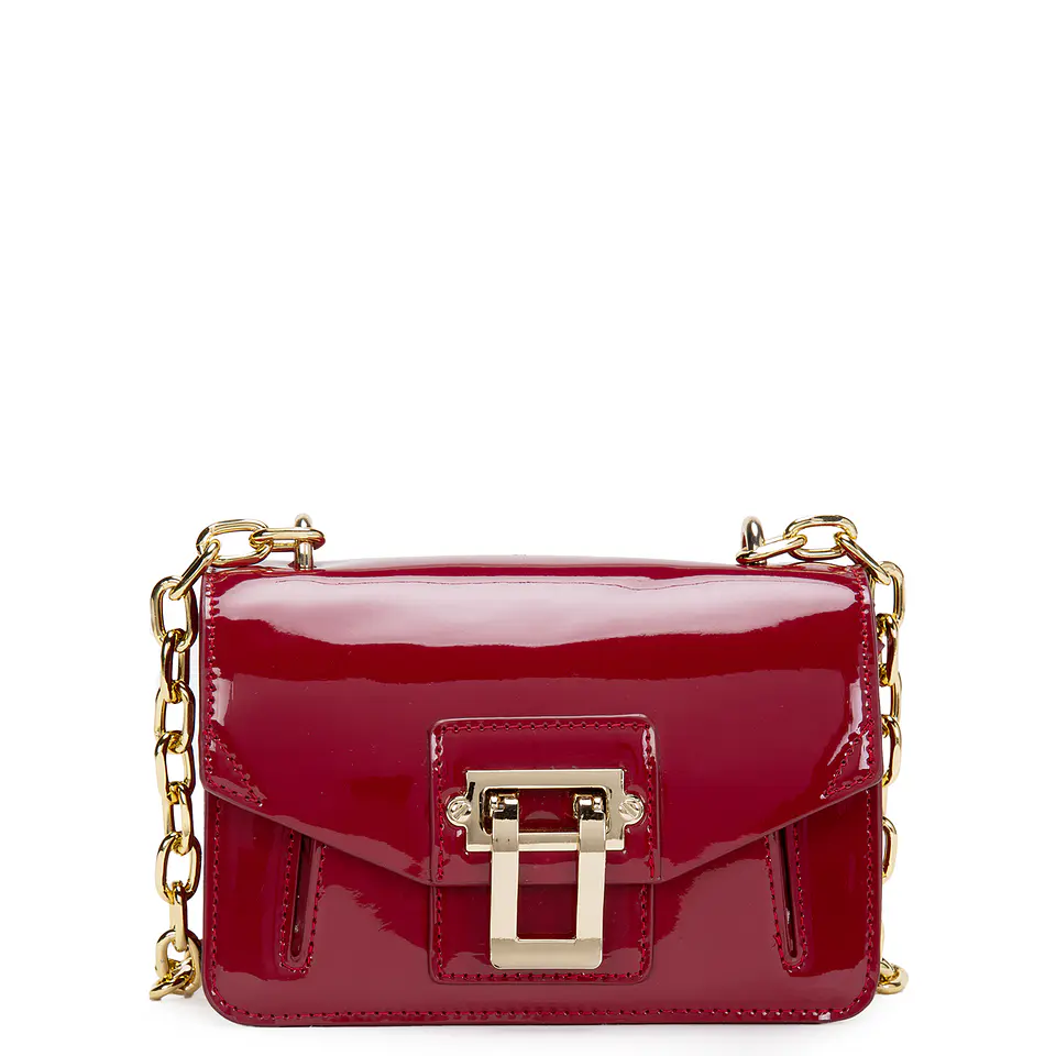 Cartera Retro Con Tapa Pequeña Burdeo CAR3168 2
