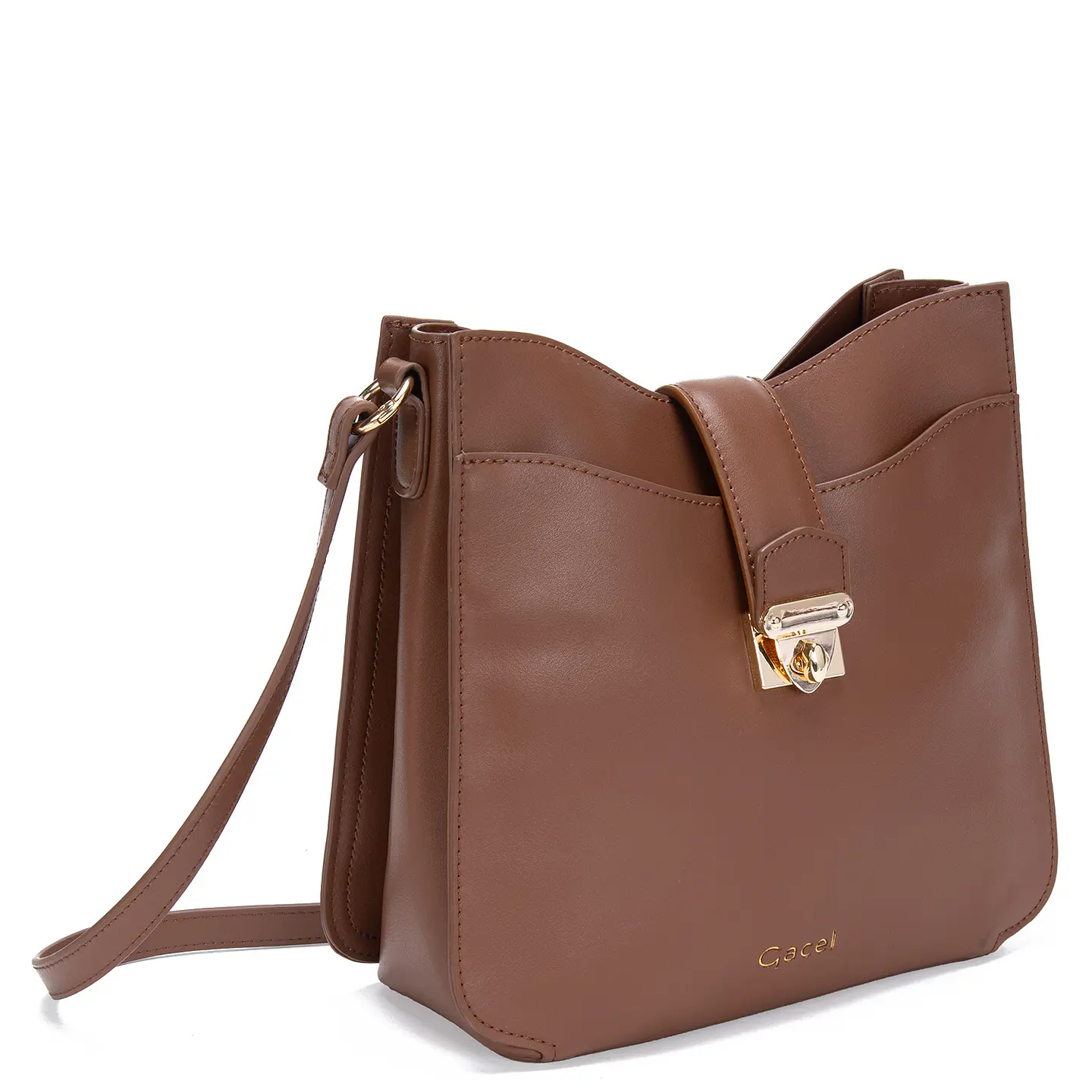 Cartera Bandolera Grande Chocolate Car3227 4