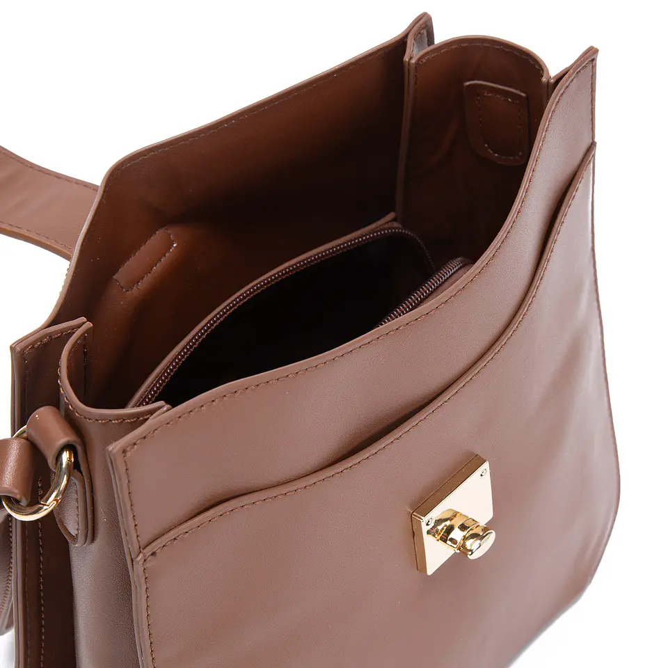 Cartera Bandolera Grande Chocolate Car3227 6