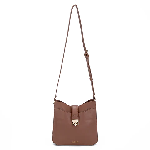 Cartera Bandolera Grande Chocolate CAR3227