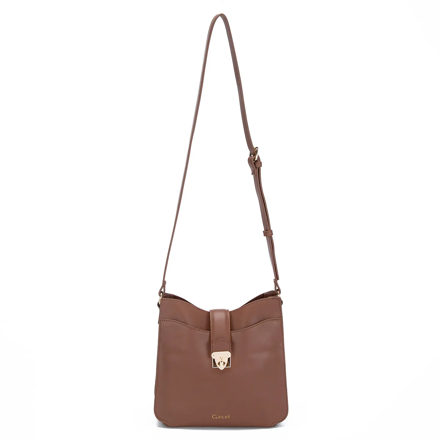 Cartera Bandolera Grande Chocolate Car3227 1