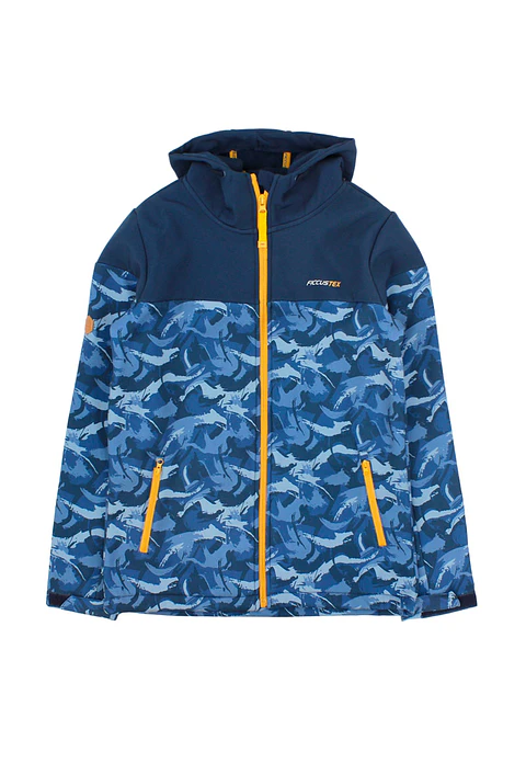CHAQUETA LOLO FULL ZIPPER CON GORRO SOFTSHELLFICCUSTEX 2520589 AZUL