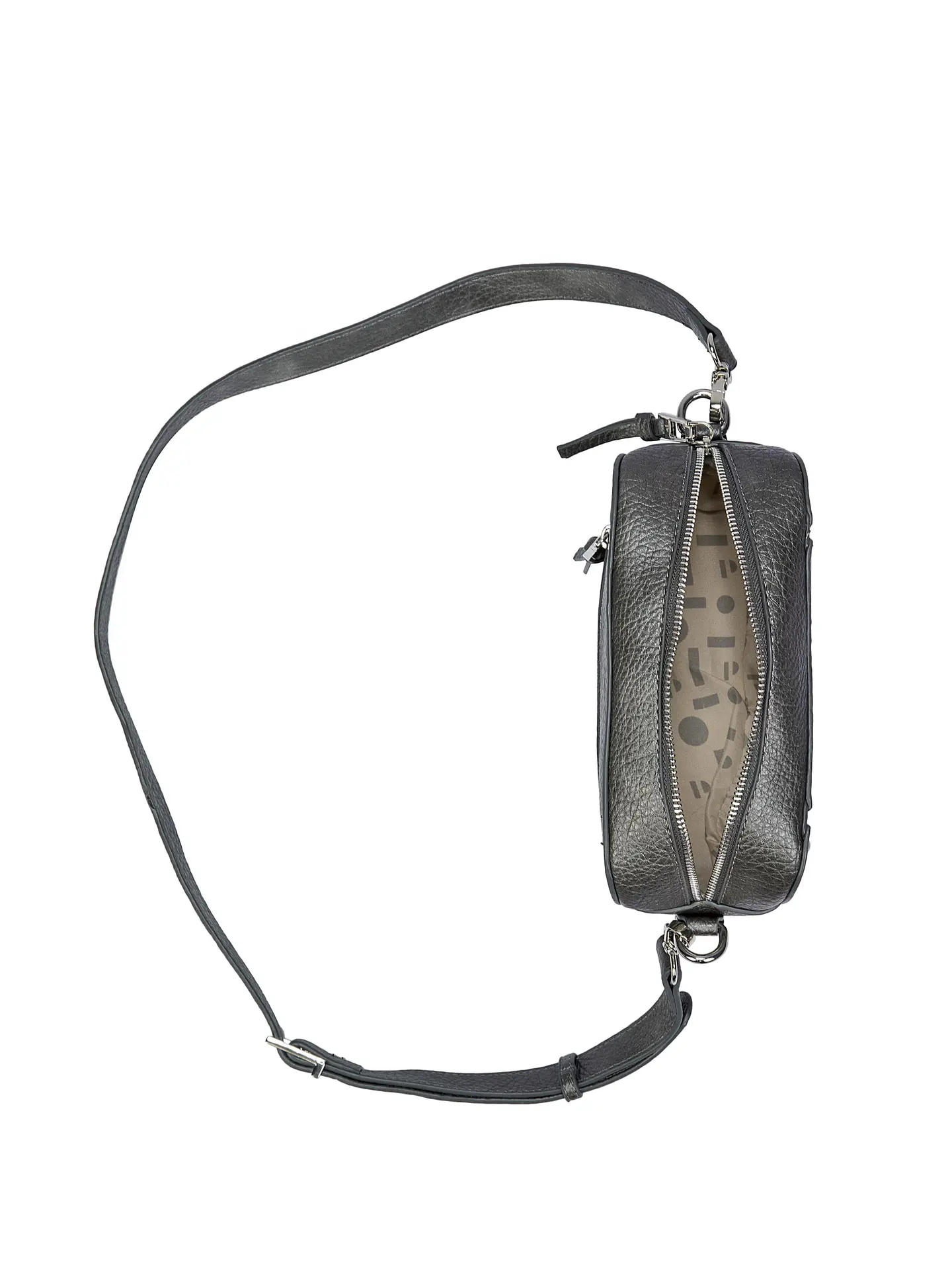 Cartera Bandolera Lecco Pollini Pc321Pu97A00A00 Humo  5