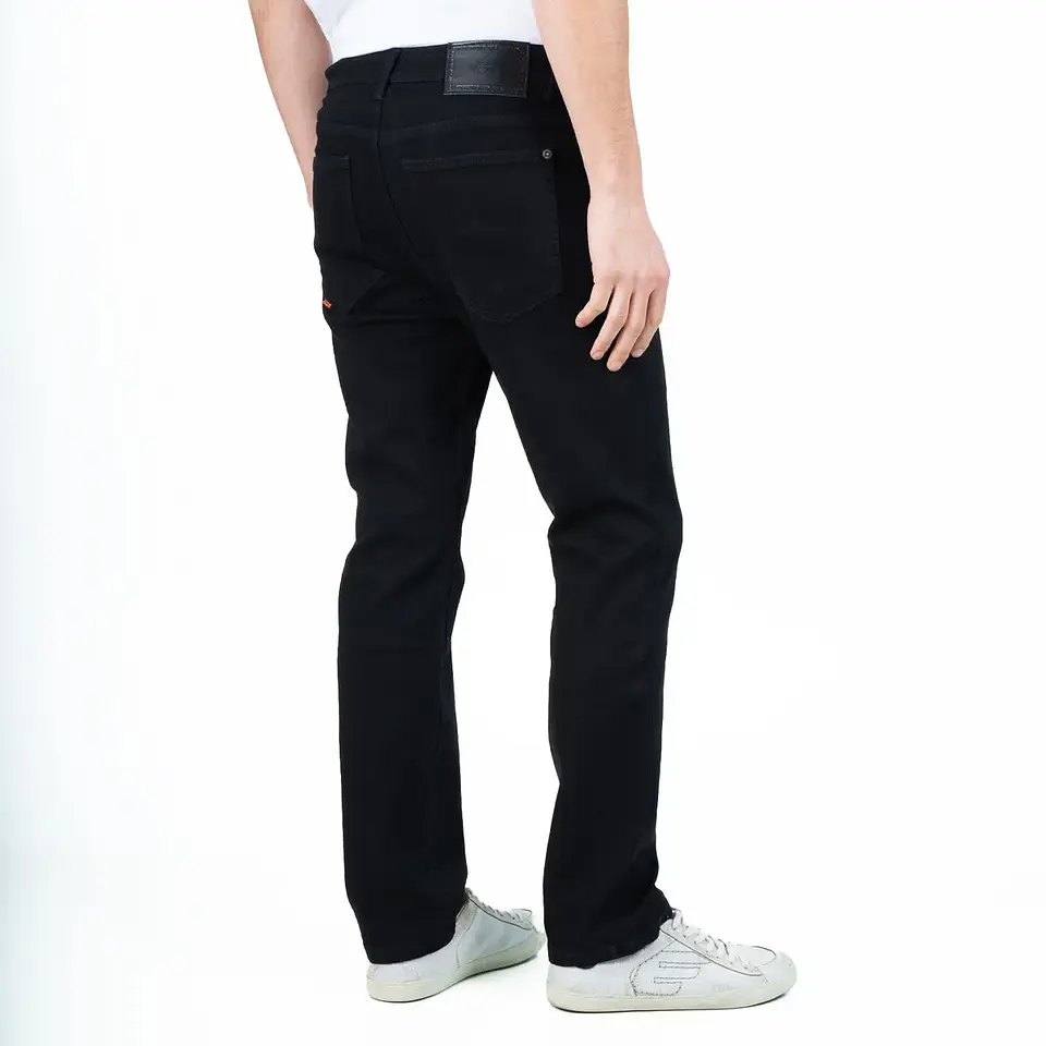 Jeans Hombre Straight Spandex Ellus Negro 2