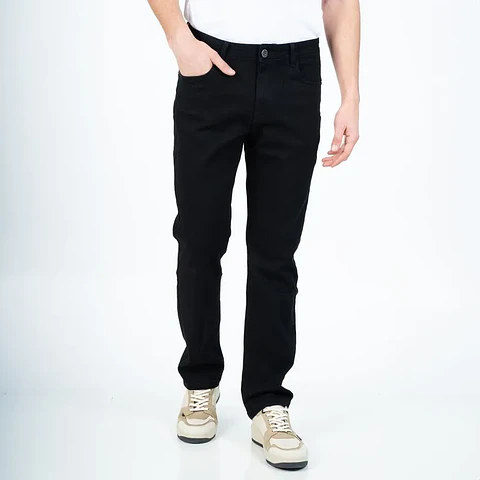 Jeans Hombre Straight Spandex Ellus Negro