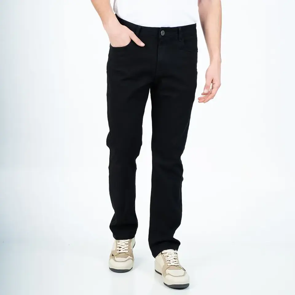Jeans Hombre Straight Spandex Ellus Negro 1