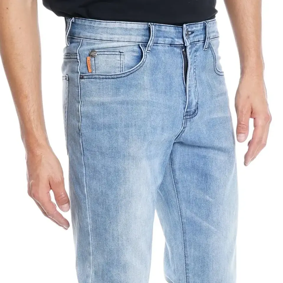 Jeans Hombre Straight Elast Ellus Celeste 4