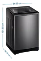 LAVADORA AUT 19K GRIS MABE LMA9120WDGCL0 - Miniatura 2
