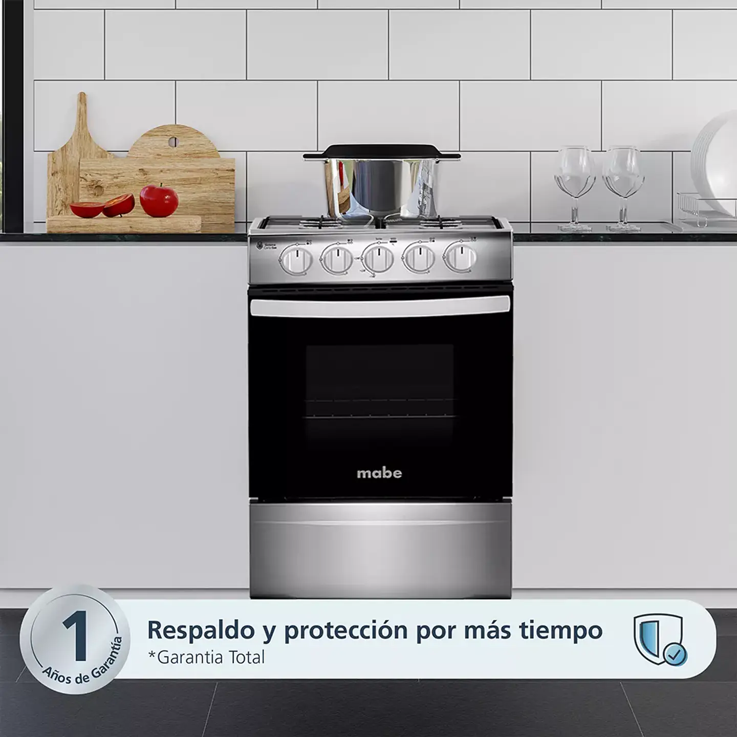 Cocina A Gas Mabe Cmc20Axx-2 – 51 Cm, 4 Quemadores 4