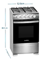 Cocina A Gas Mabe Cmc20Axx-2 – 51 Cm, 4 Quemadores - Miniatura 2
