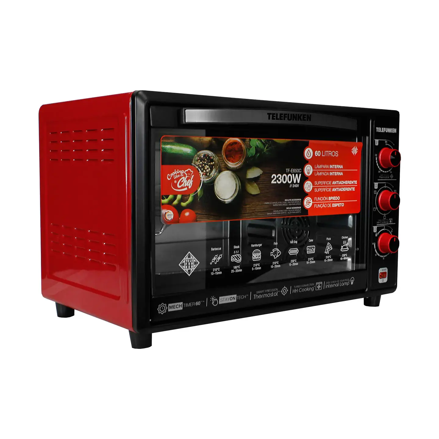 Horno Electrico 65 Lts Tf-E650C Telefunk 5
