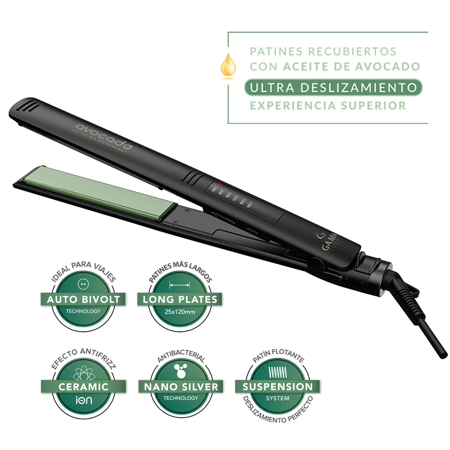 Alisador Elegance Avocado Led Bvt Gama Bechs0000002561 4