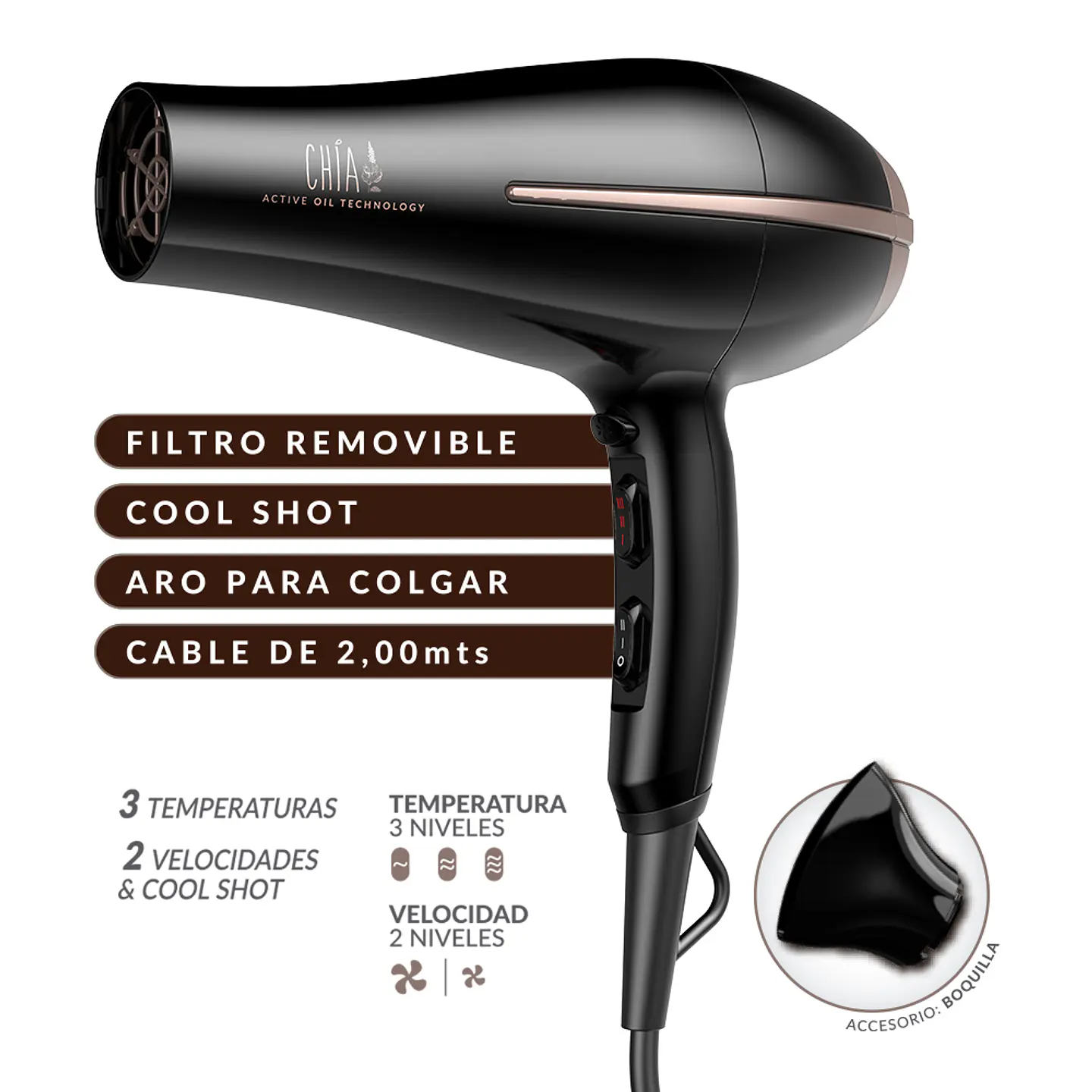 Pack Secador Bora+Plancha Elegance Chia Gama Pkcco0000001948 2