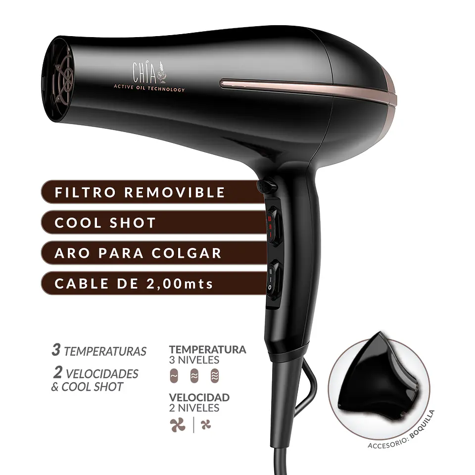 Pack Secador Bora+Plancha Elegance Chia Gama Pkcco0000001948 2