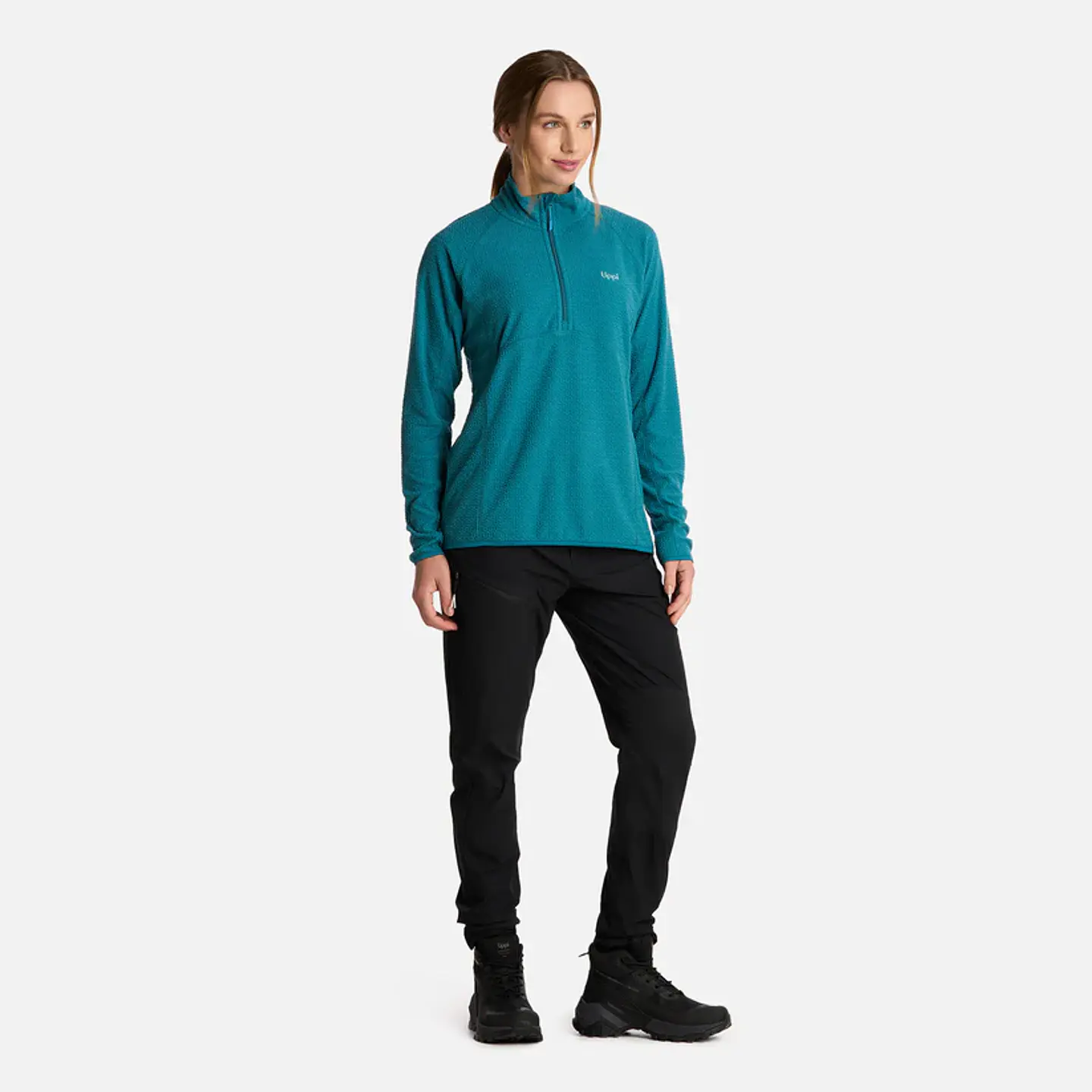 Polerón Mujer Jacaranda Nano-F 14 Zip Turquesa LT0721509M10427 4