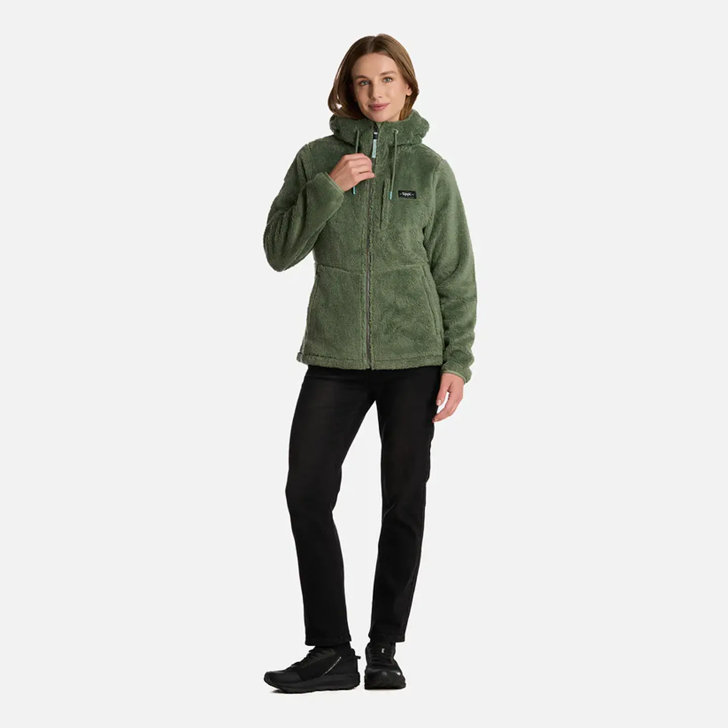 Polar Mujer Bear Shaggy-Pro Hoody Jacket Jade Oscuro Lt0700164M10423 6