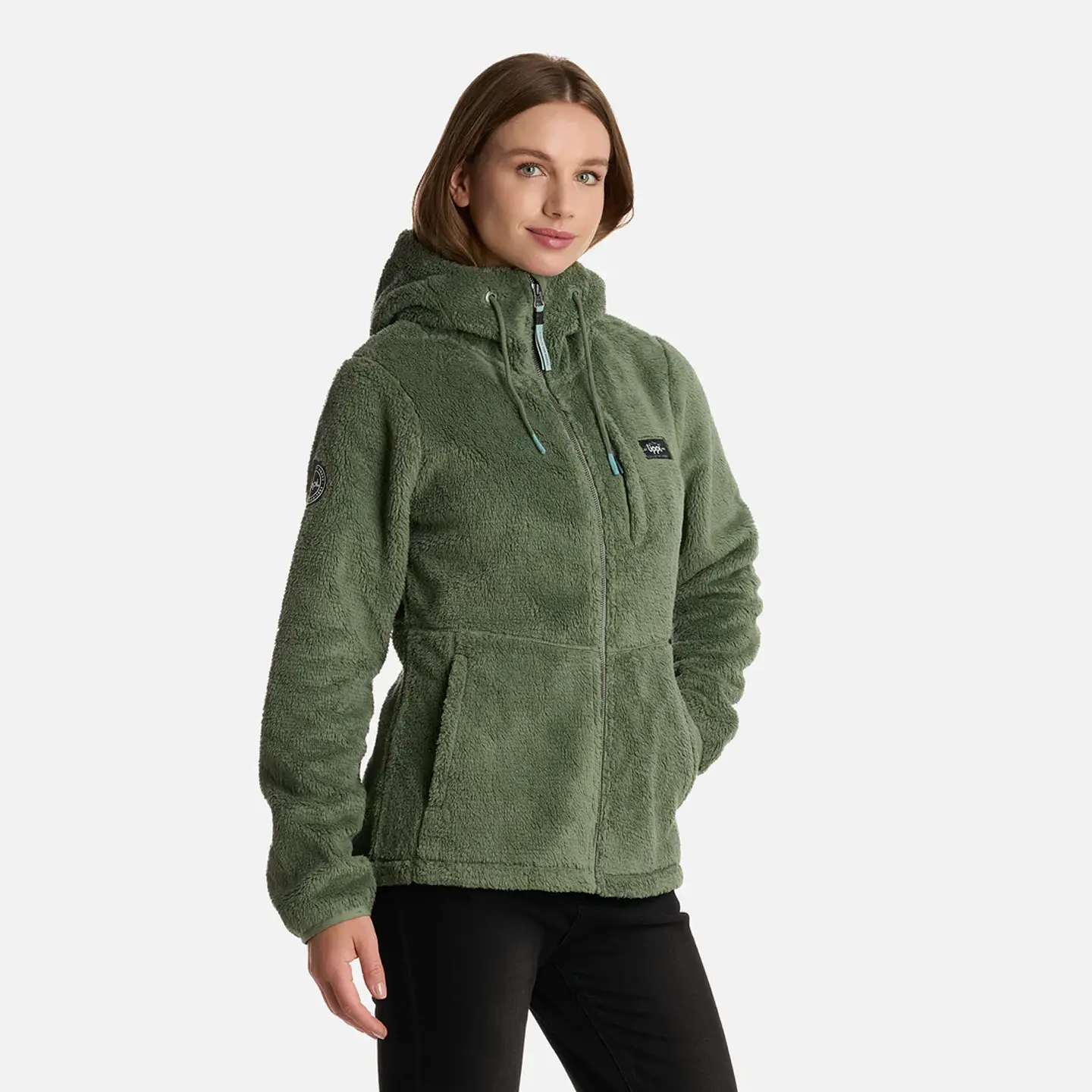 Polar Mujer Bear Shaggy-Pro Hoody Jacket Jade Oscuro Lt0700164M10423 2