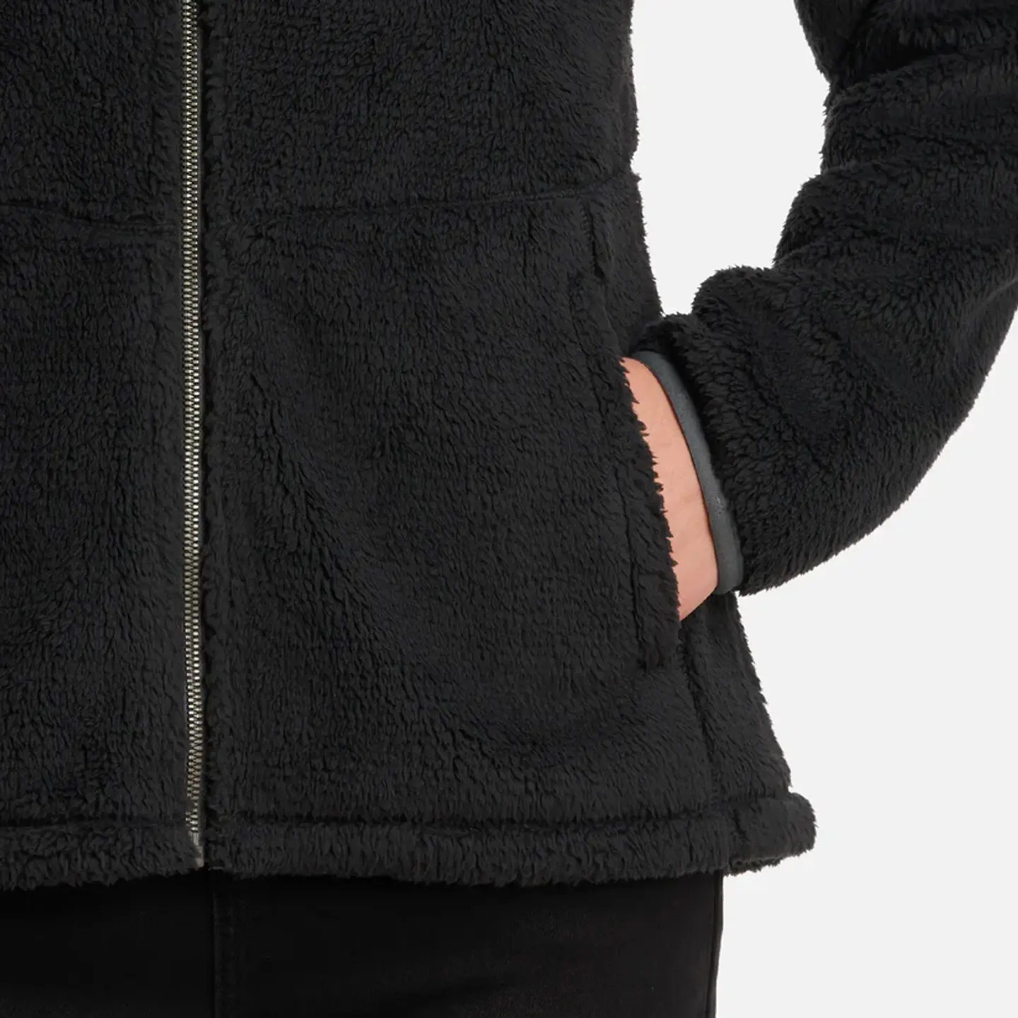 Polar Mujer Bear Shaggy-Pro Hoody Jacket Negro Lt0700164M10425 7