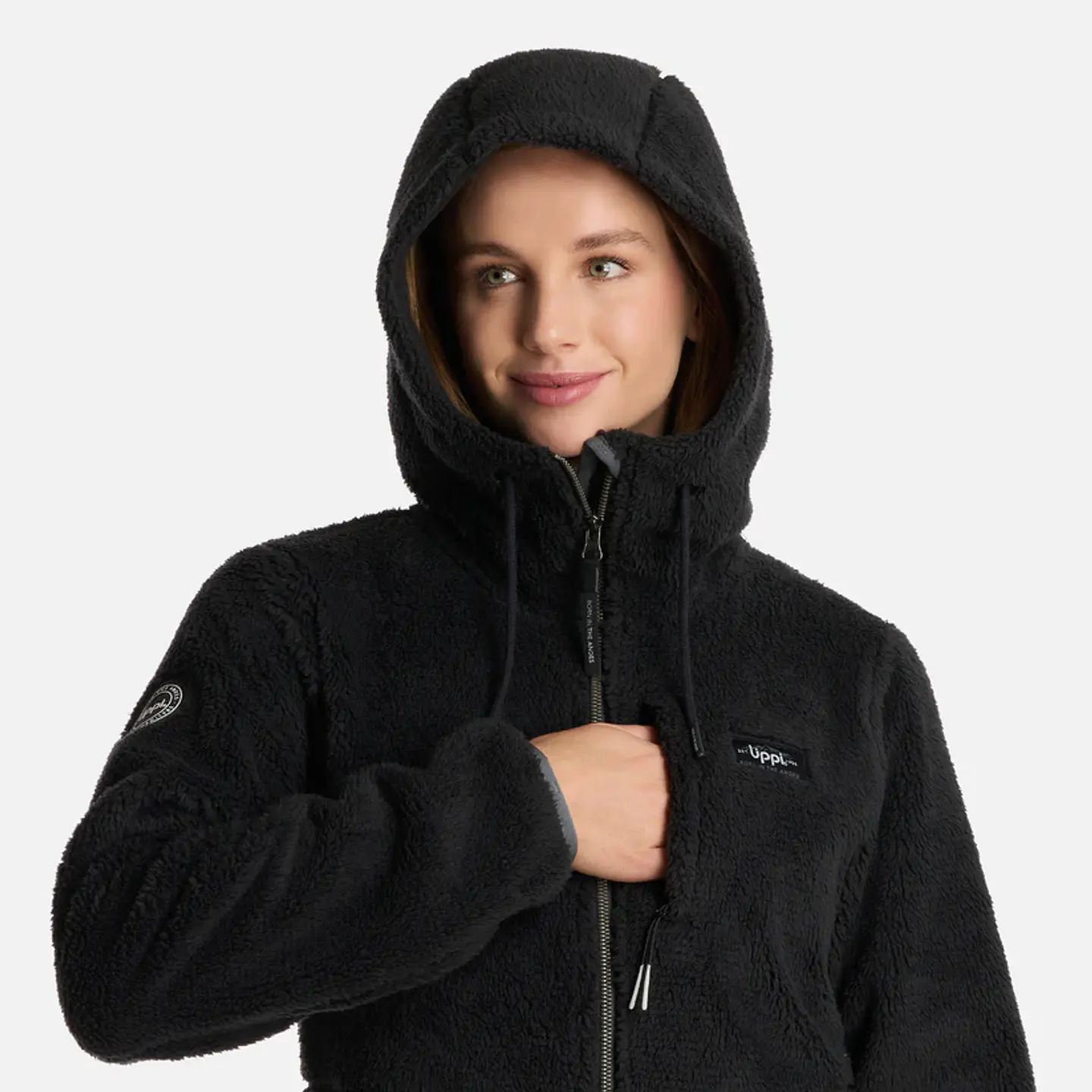 Polar Mujer Bear Shaggy-Pro Hoody Jacket Negro Lt0700164M10425 2