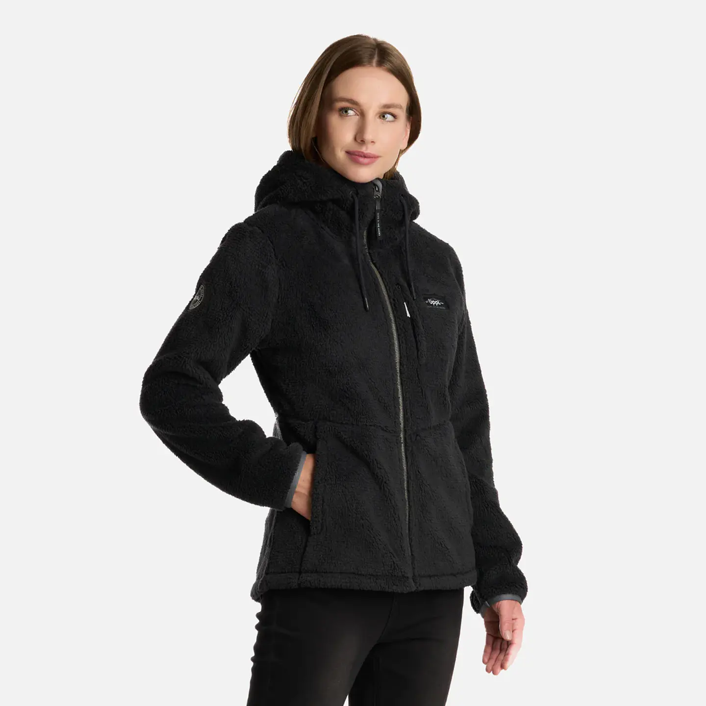 Polar Mujer Bear Shaggy-Pro Hoody Jacket Negro Lt0700164M10425 3