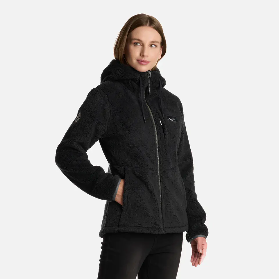 Polar Mujer Bear Shaggy-Pro Hoody Jacket Negro Lt0700164M10425 3