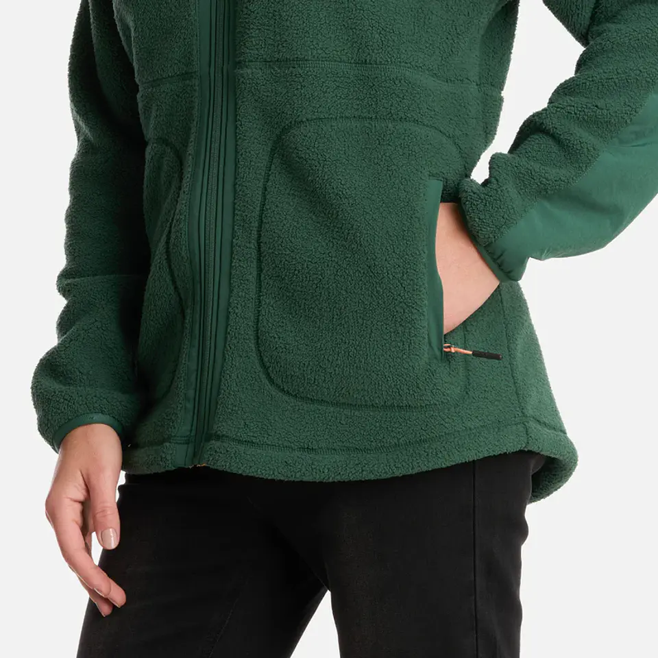 Polar Mujer Hug-Like Shaggy Pro Jacket Verde Botella Lt0702068M10427  7