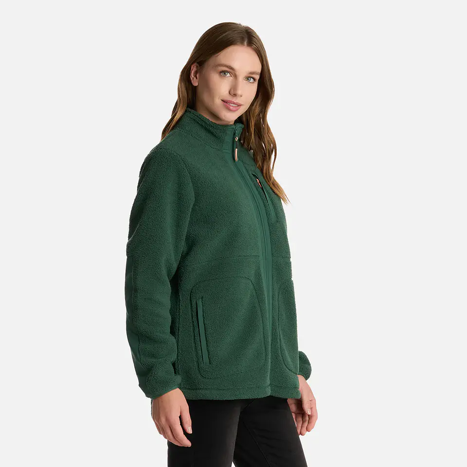 Polar Mujer Hug-Like Shaggy Pro Jacket Verde Botella Lt0702068M10427  3