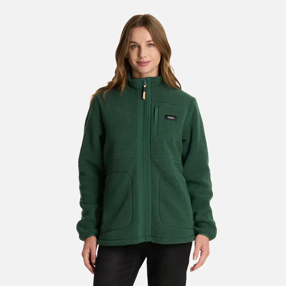 Polar Mujer Hug-Like Shaggy Pro Jacket Verde Botella Lt0702068M10427  1