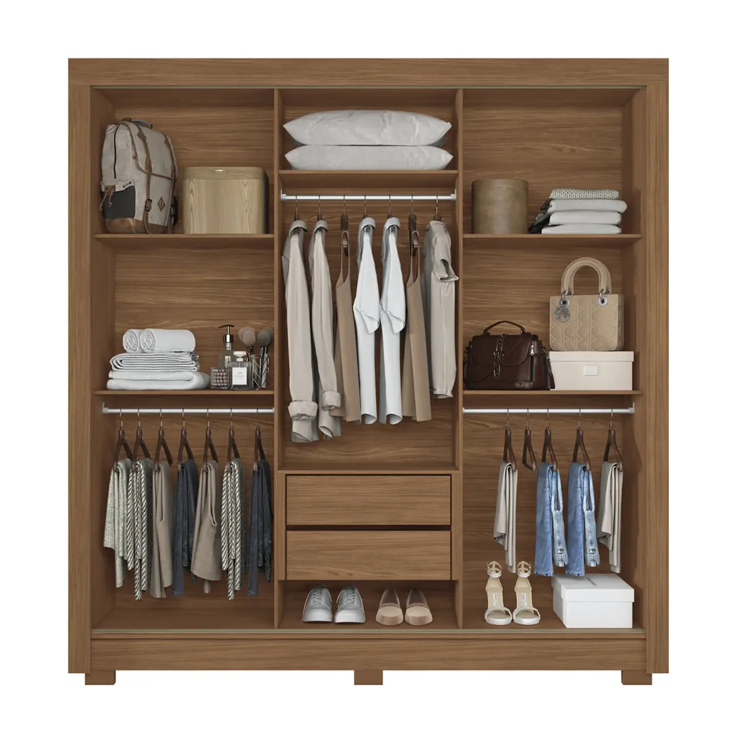 Closet Maringa 3.2 Jatoba/Grafito Mb Onessta 20403048 4