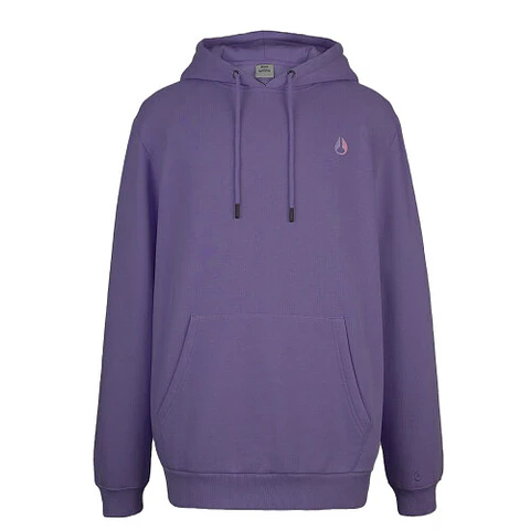 POLERON HOMBRE CANGURO ESTAMPADO OVERSIZE NIXON MORADO