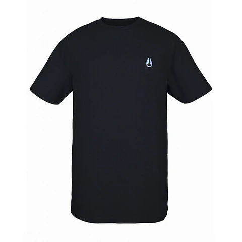 POLERA HOMBRE CUELLO POLO MANGA CORTA ESTAMPADA REGULAR NIXON NEGRO