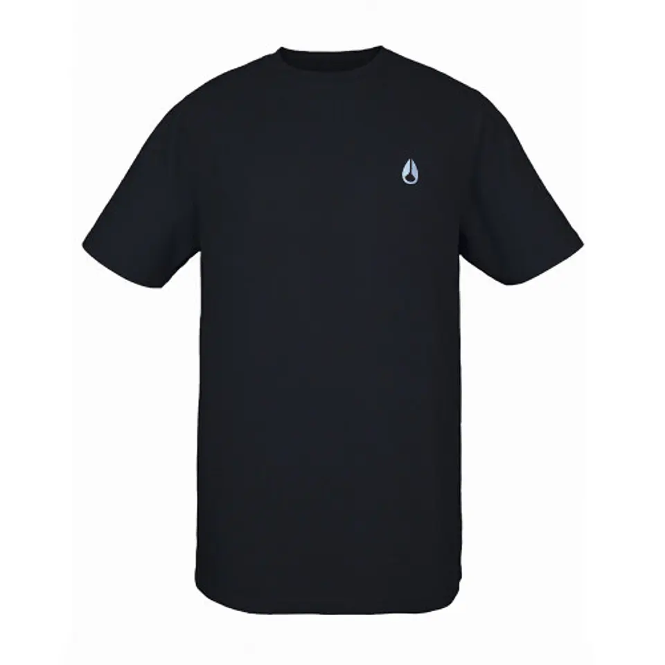 POLERA HOMBRE CUELLO POLO MANGA CORTA ESTAMPADA REGULAR NIXON NEGRO 1