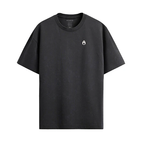 POLERA HOMBRE CUELLO POLO MANGA CORTA ESTAMPADA OVERSIZE NIXON NEGRO