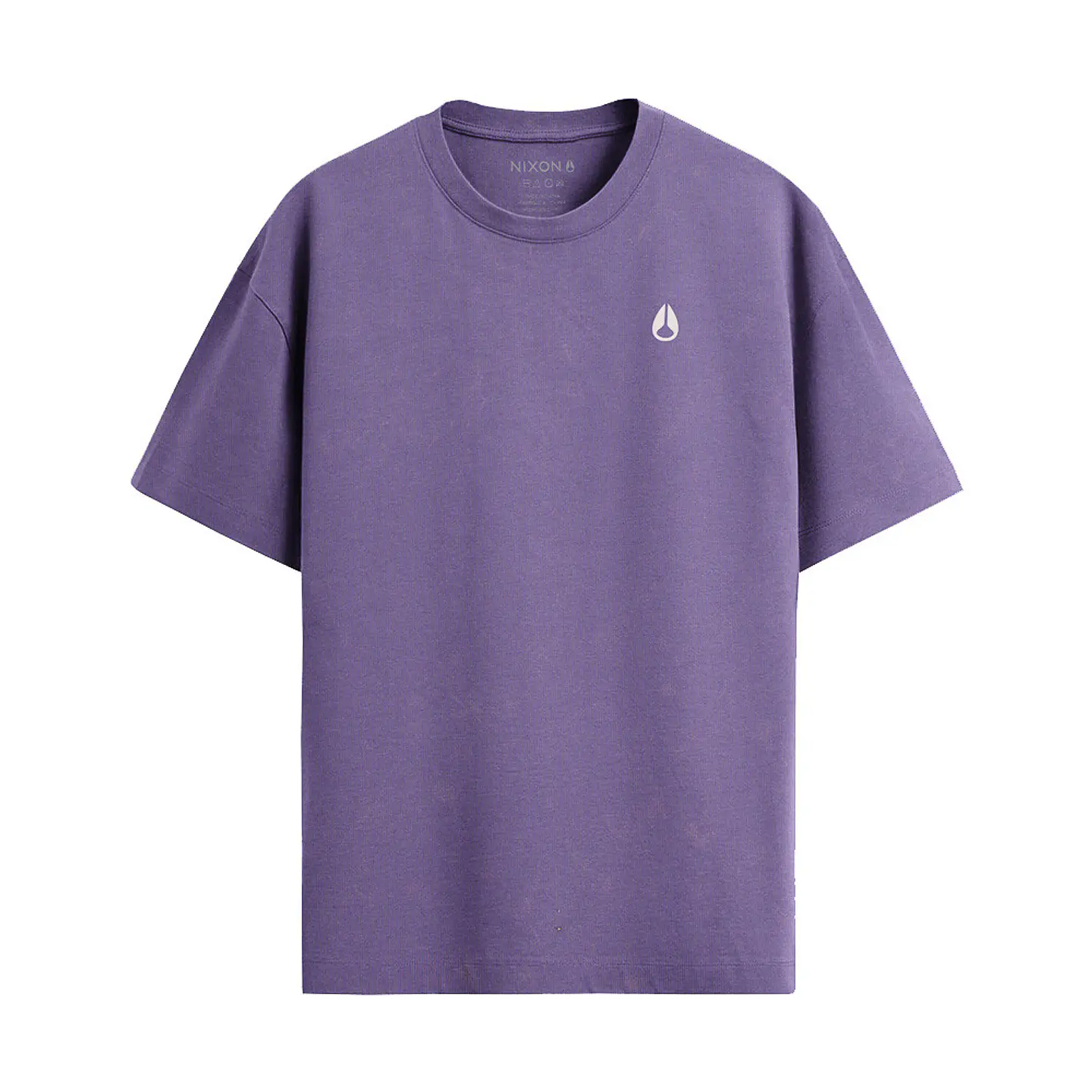 POLERA HOMBRE CUELLO POLO MANGA CORTA ESTAMPADA OVERSIZE NIXON MORADO  1