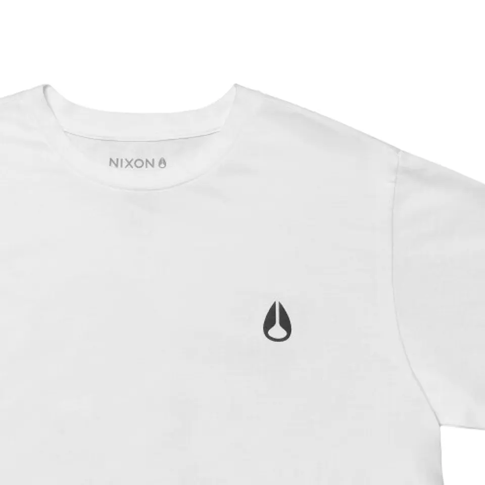 POLERA HOMBRE CUELLO POLO MANGA CORTA ESTAMPADA OVERSIZE NIXON BLANCO 3