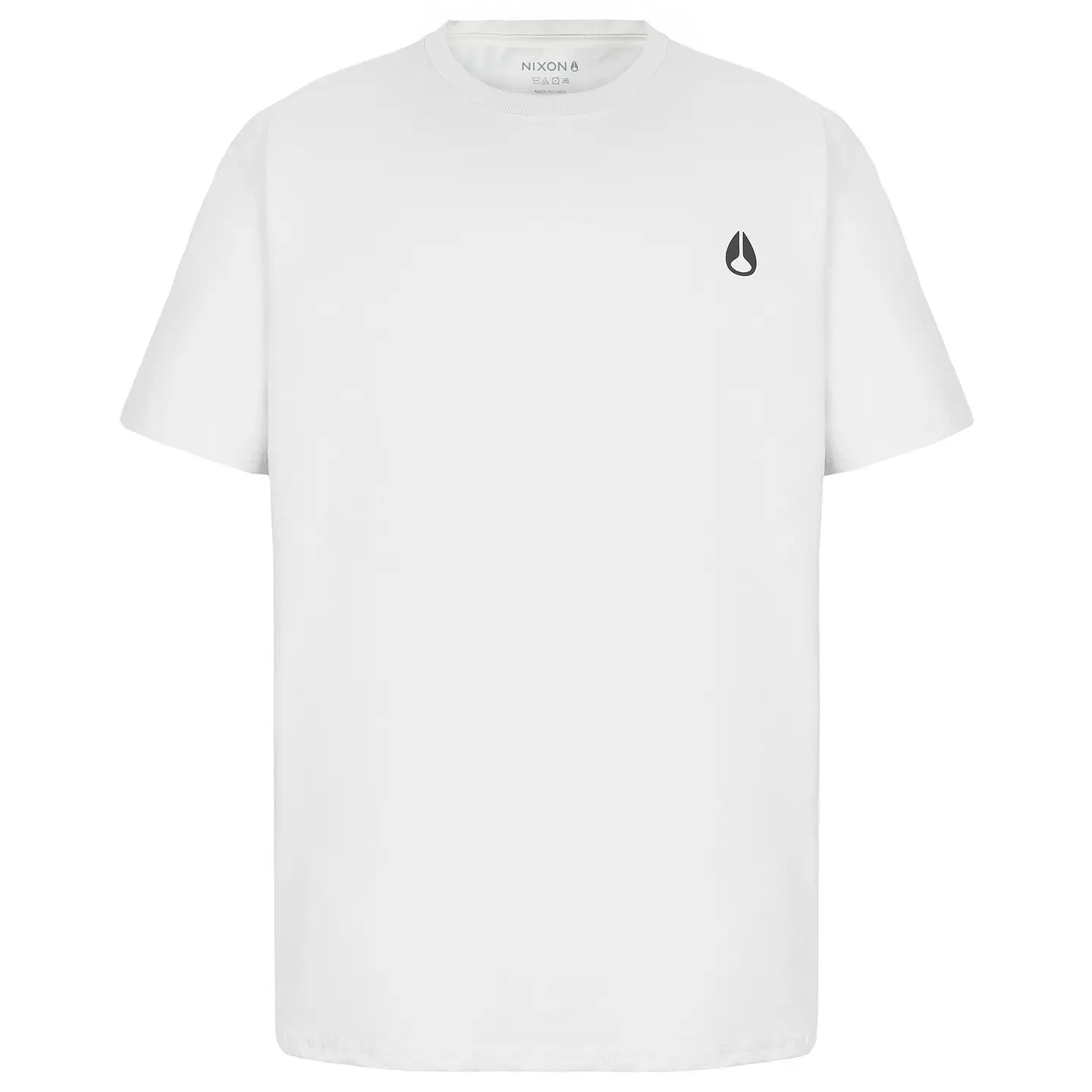 POLERA HOMBRE CUELLO POLO MANGA CORTA ESTAMPADA OVERSIZE NIXON BLANCO 1
