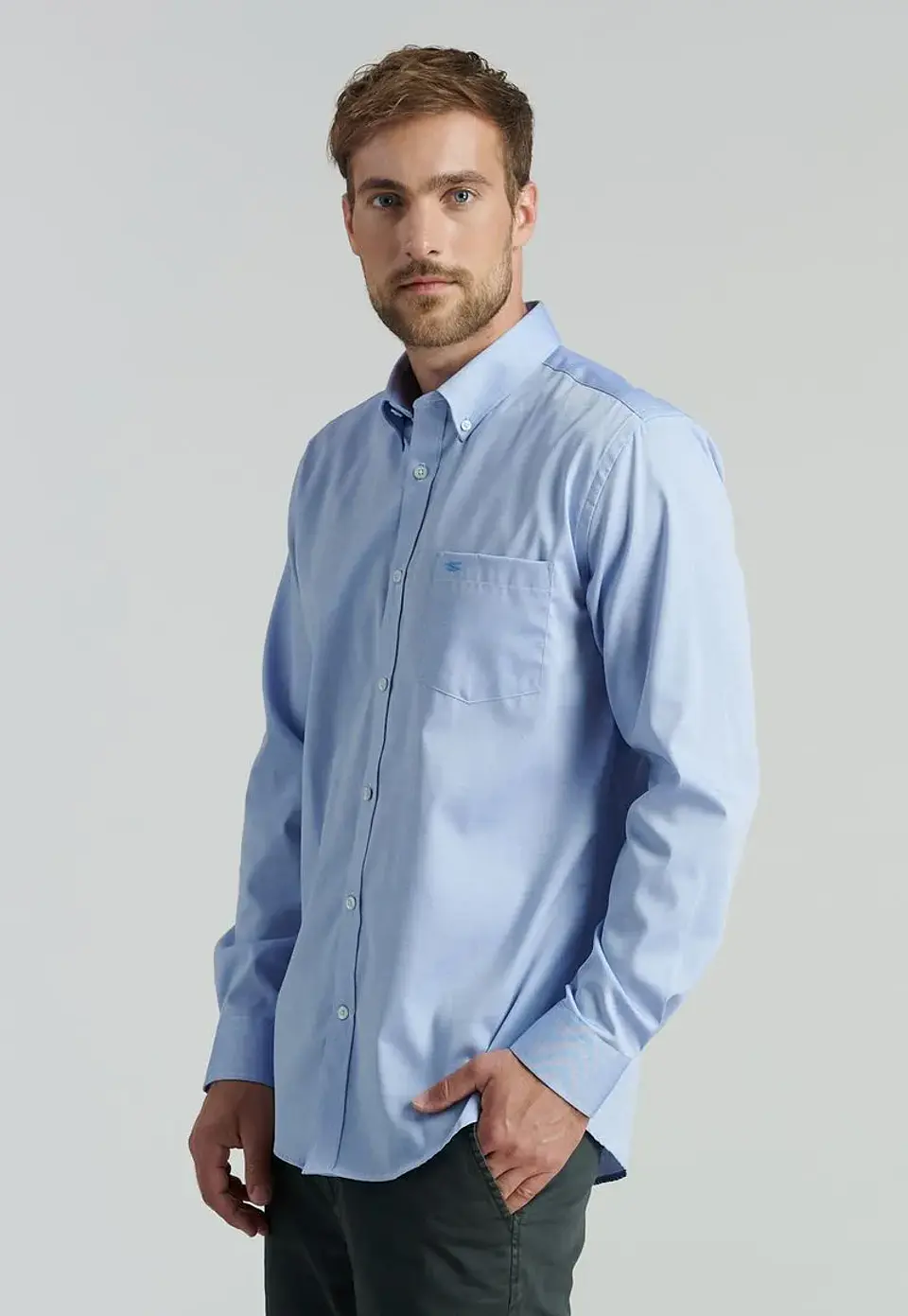 Camisa Manga Larga Cbols Smart Casual Oxford Ferouc 1