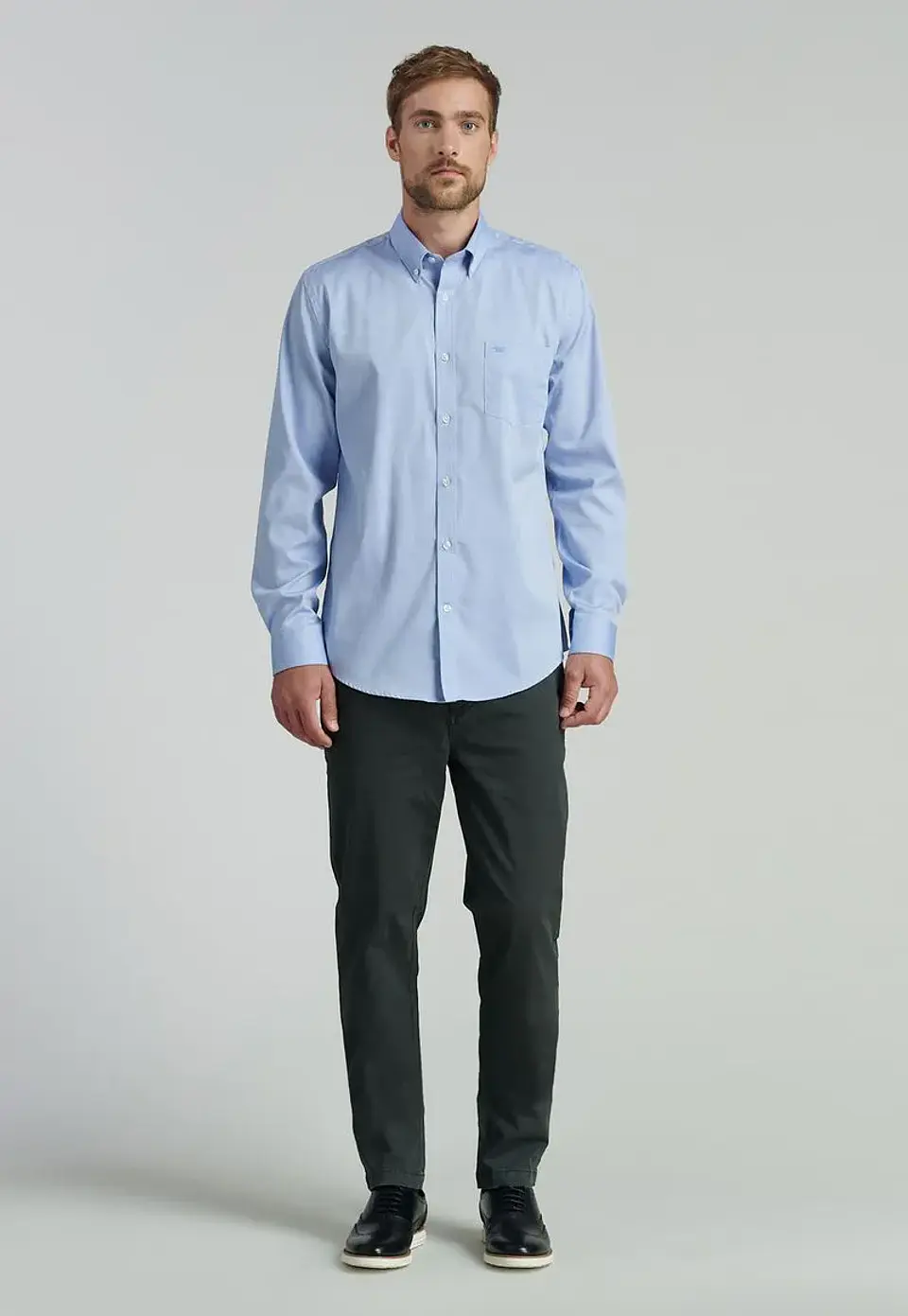 Camisa Manga Larga Cbols Smart Casual Oxford Ferouc 4