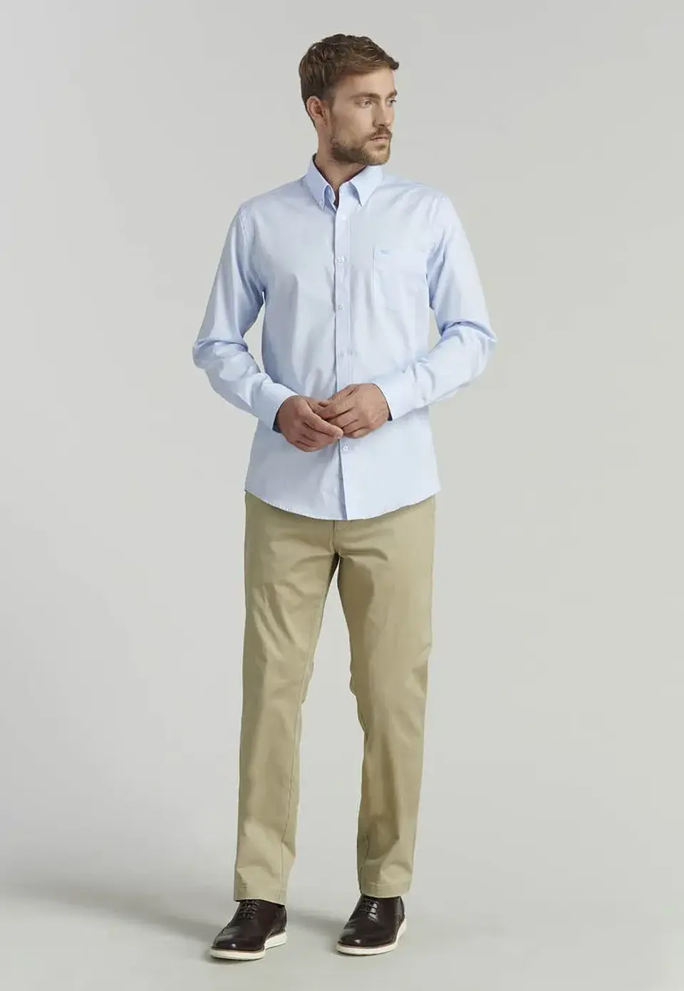 Camisa Manga Larga Cbols Smart Casual Oxford Ferouc 4