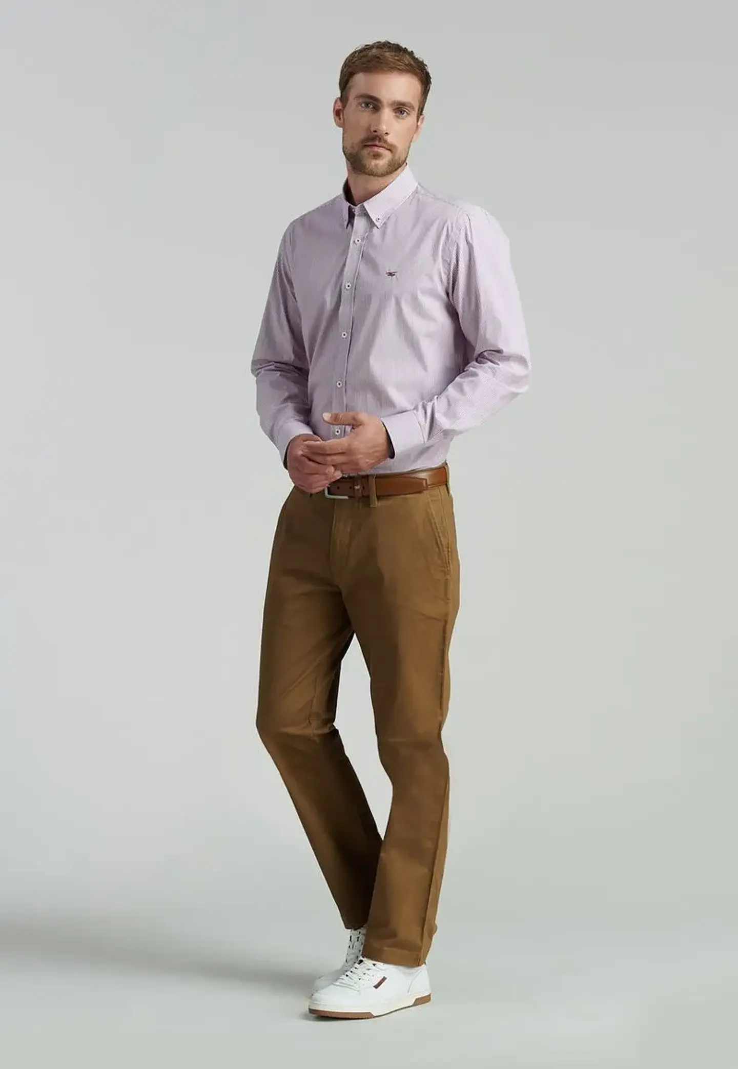 Pantalon Chino Regular Twill Without Pleats F 4