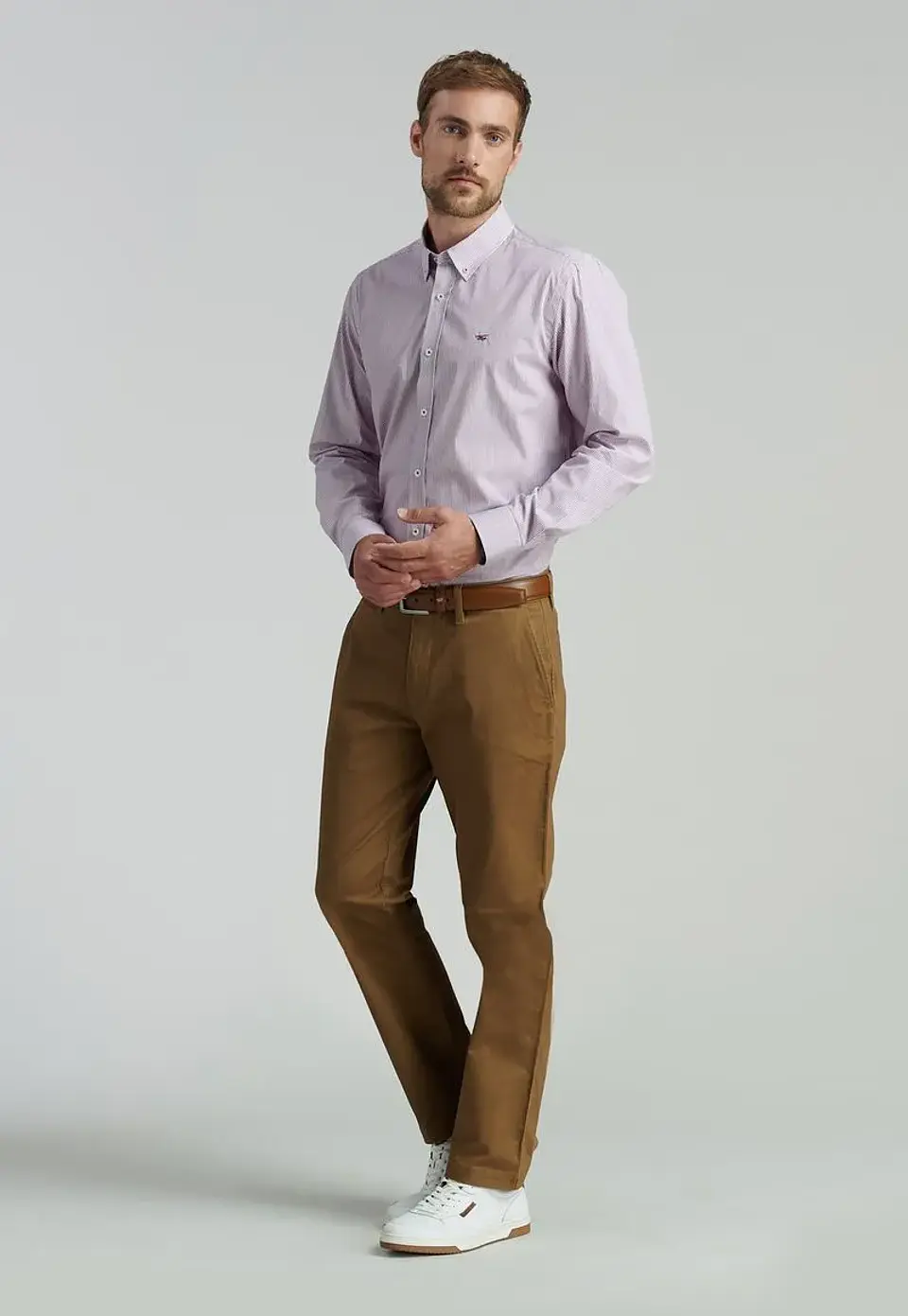 Pantalon Chino Regular Twill Without Pleats F 4