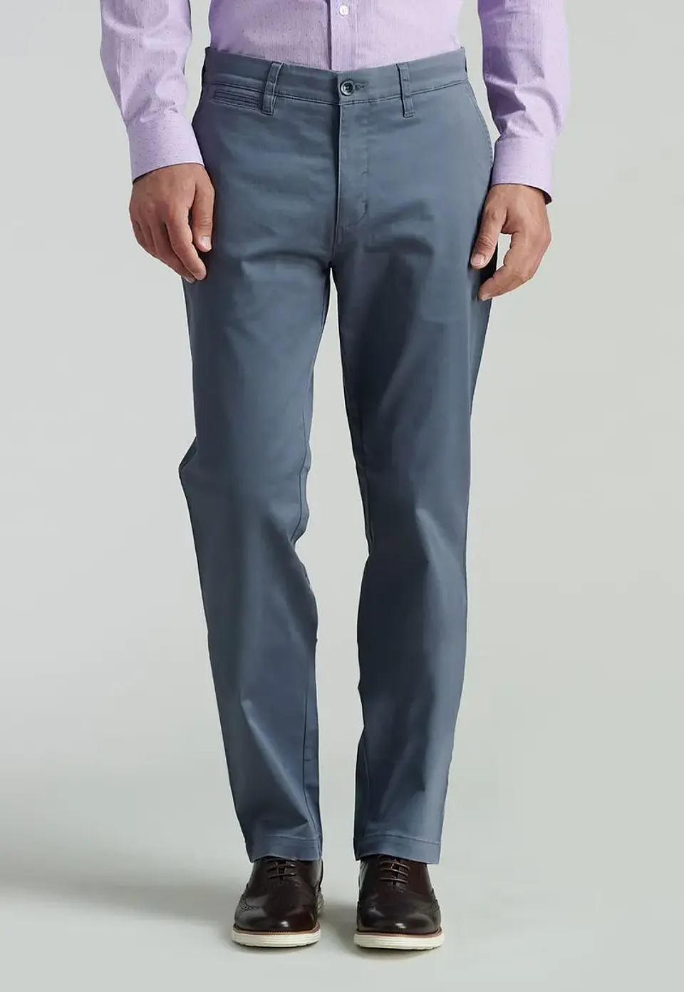 Pantalon Chino Regular Twill Without Pleats F 1