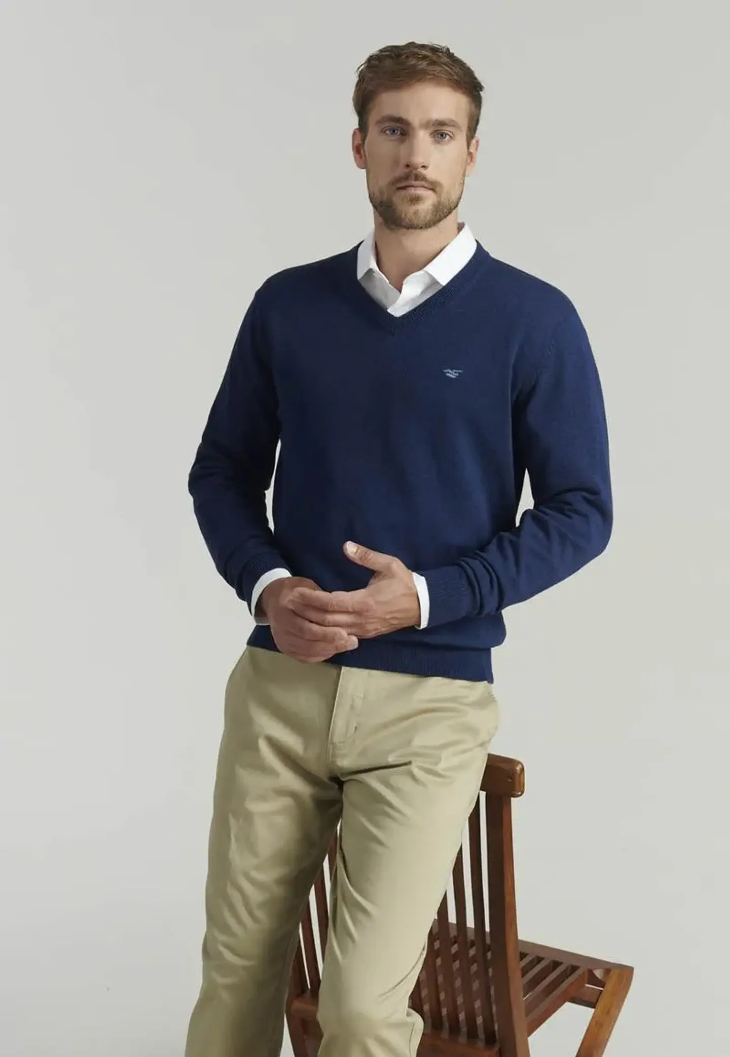 Sweater Cuello V Melange F Ferouch 501602Z0049 In 5