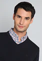 Sweater Cuello V Manga Larga Liso Alg Arrow Sw1000Tnb Azu - Miniatura 5