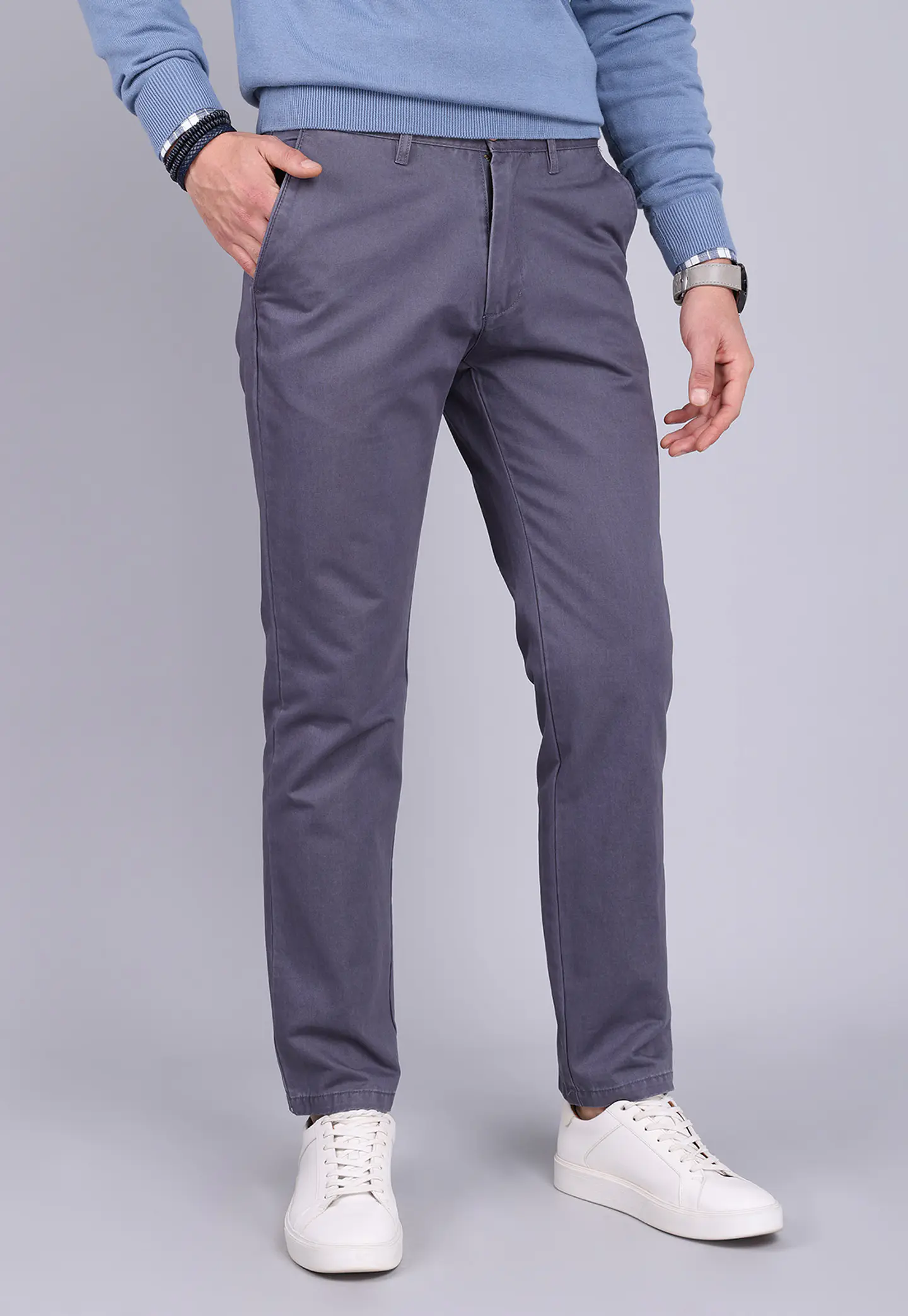 PANTALON CHINO COLOR TT ARROW PA4812NGR GRIS 1
