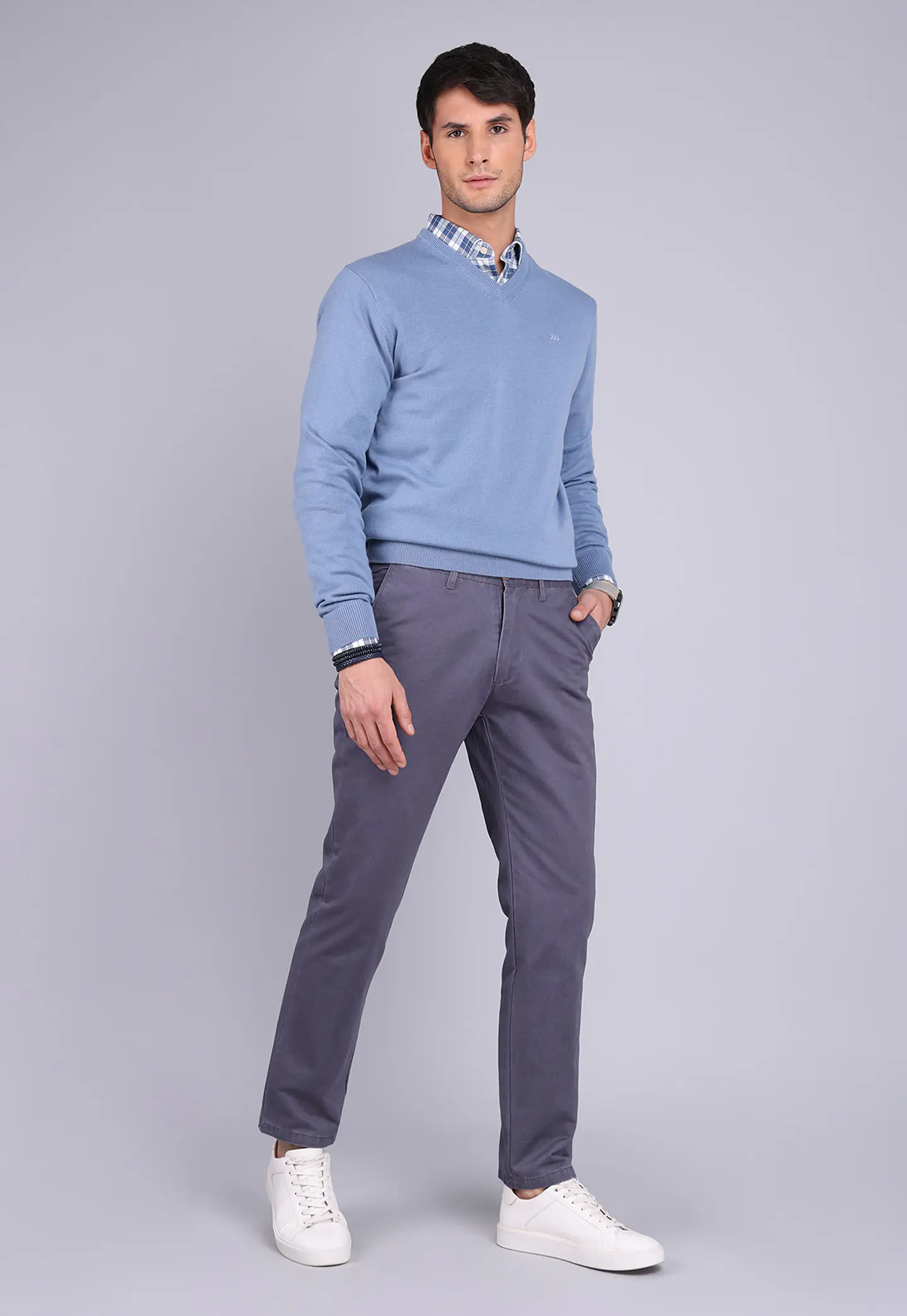 PANTALON CHINO COLOR TT ARROW PA4812NGR GRIS 4