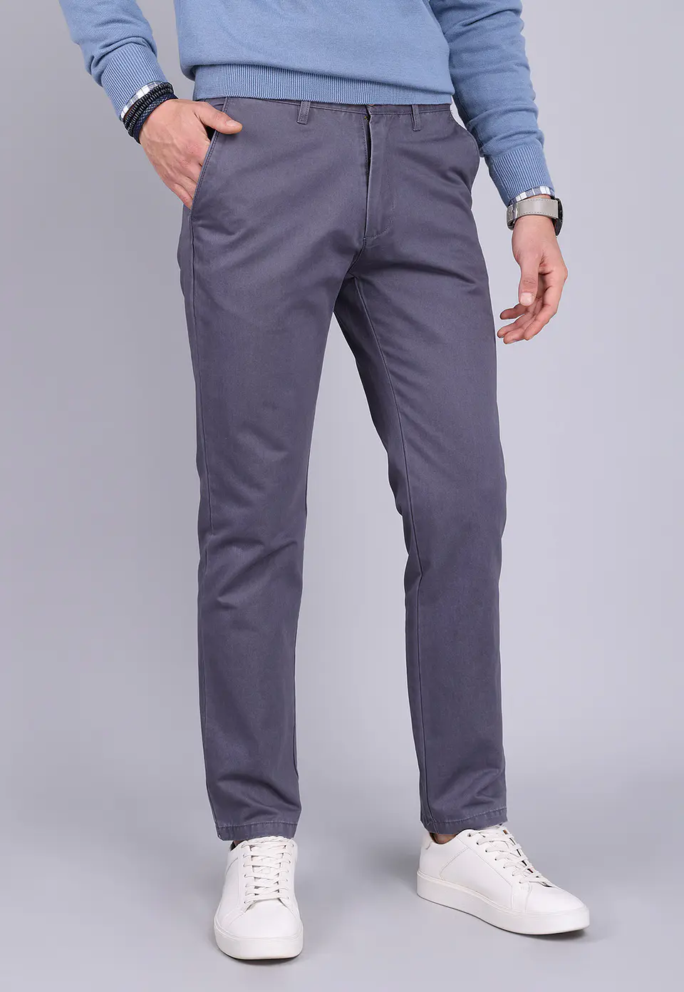 PANTALON HO CHINO COLOR TT ARROW PA4812NGR GRIS 1