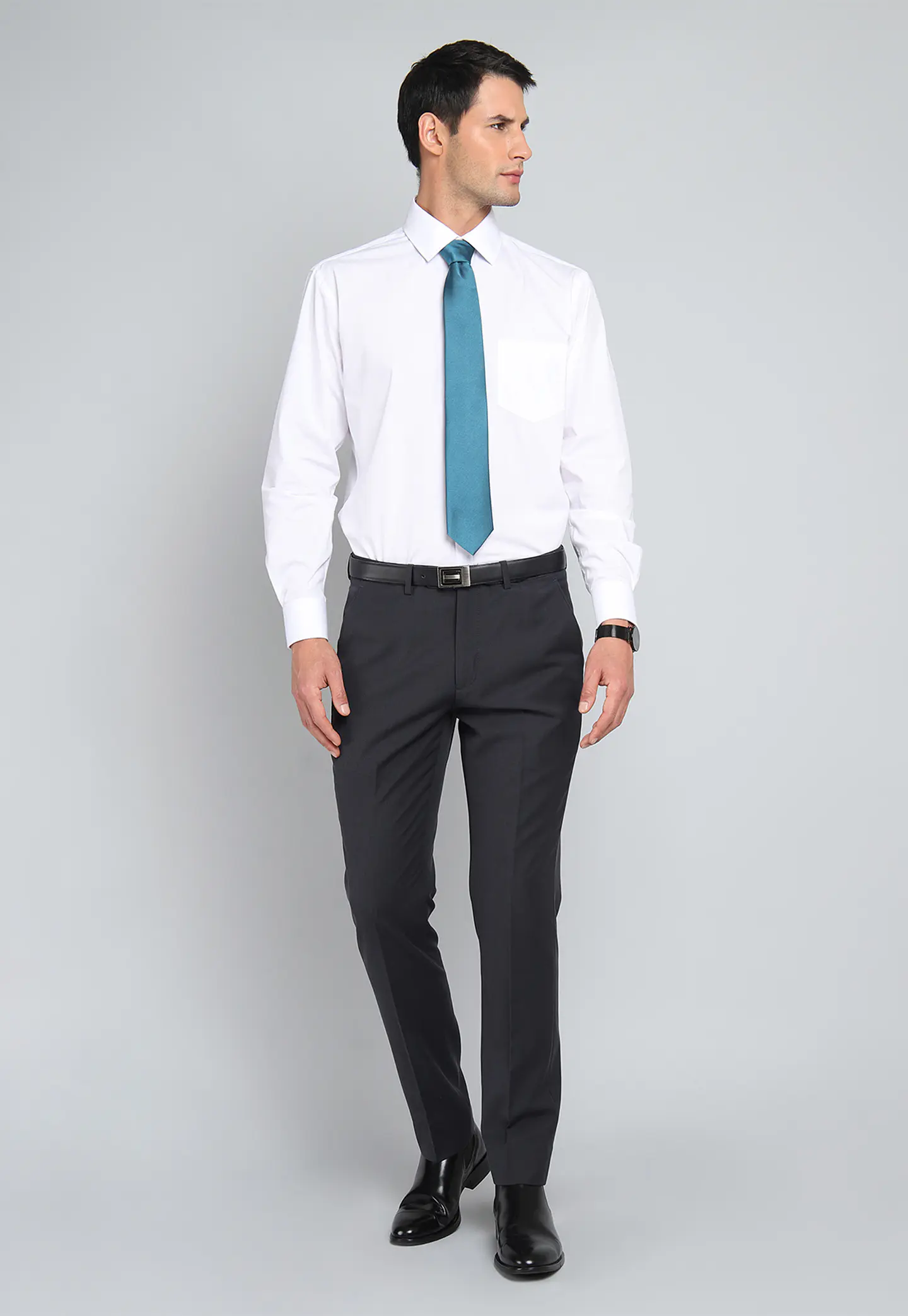 CAMISA MANGA LARGA VESTIR FORMAL LISA PUO SIMPLE CB 7