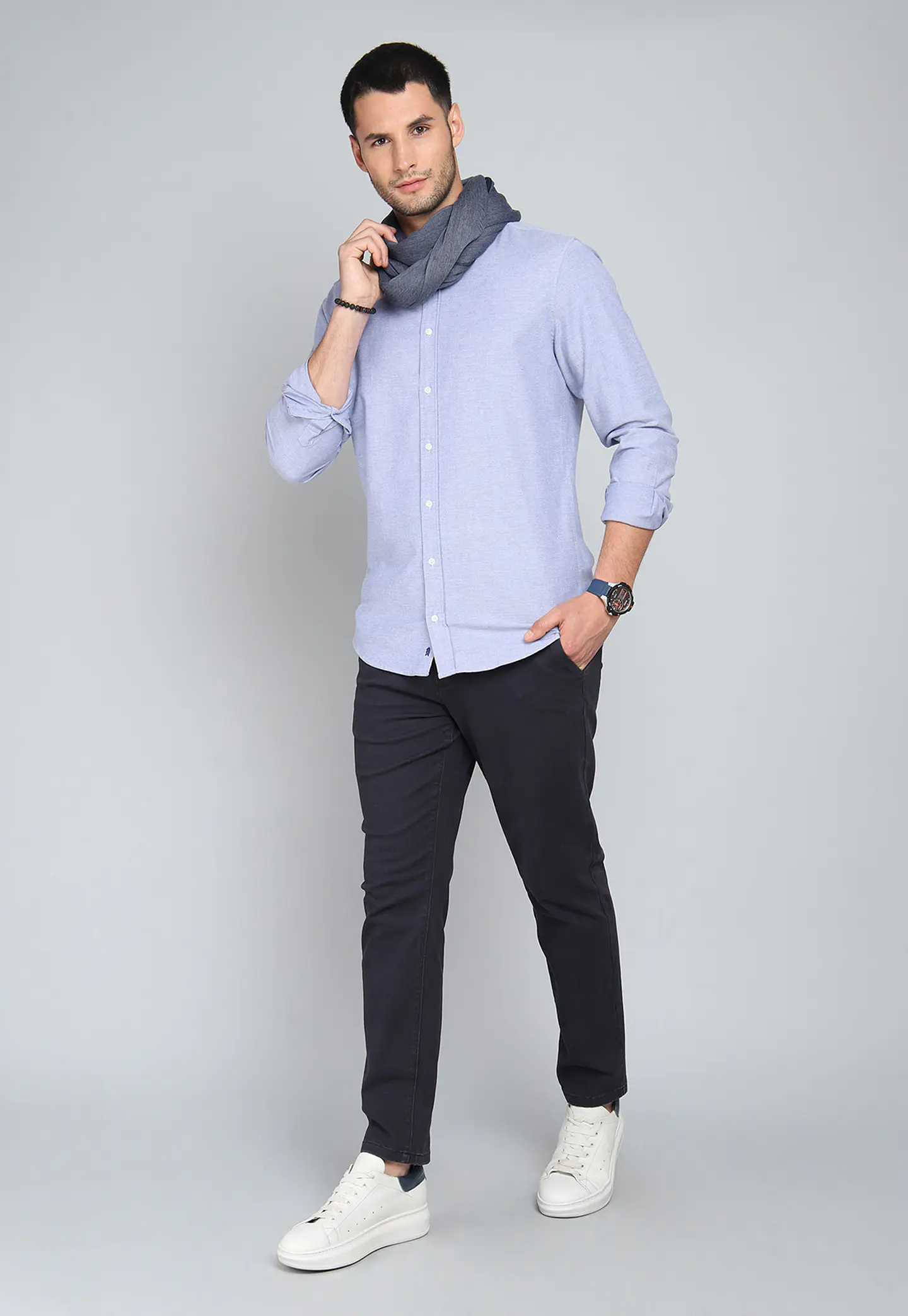 CAMISA MANGA LARGA OXFORD SBOL LISA SPANDEX TT ARRO 3
