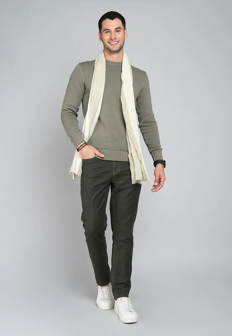 Sweater Cp Liso Arrow Sw31043Ve Verde L 3